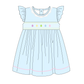 PO101 Blue&pink easter egg smocked collection