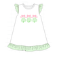 PO101 Green clover applique gingham collection
