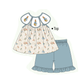PO101 Teal easter bunny embroidery collection