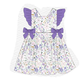 PO101 Purple floral print ruffle collection