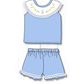 PO101 Blue easter bunny lace bow collection