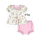 PO101 Pink winnie bear bow collection