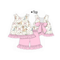 PO101 Pink winnie bear bow collection