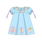 PO101 Blue goose applique gingham collection