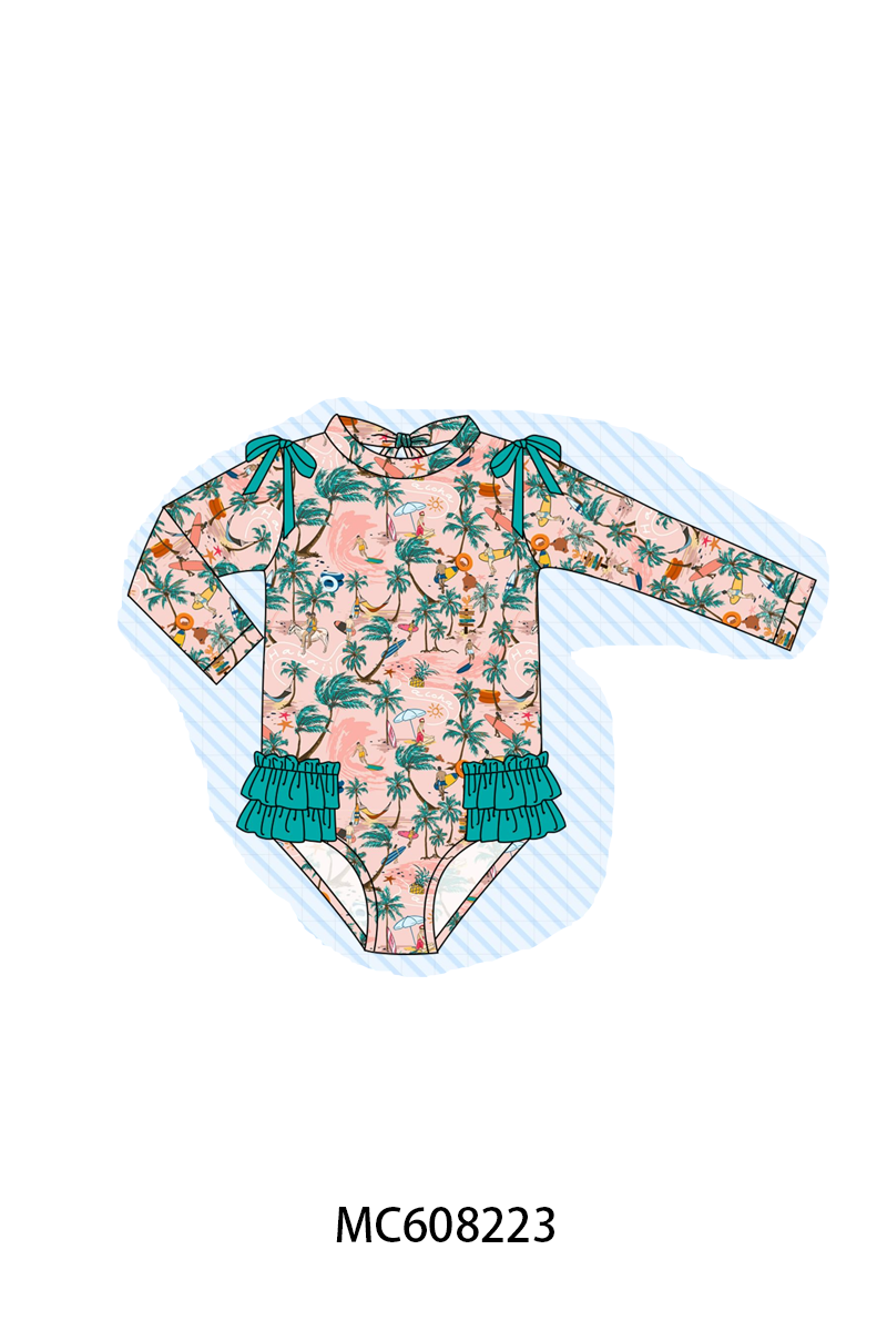 PO101 Green Aloha Hawaii swimsuit collection
