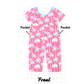 PO101 Pink palm tree print bamboo collection