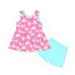 PO101 Pink palm tree print bamboo collection