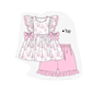 PO101 Pink easter bunny print ruffle collection
