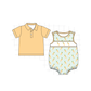 PO101 Green gingham easter carrot embroidery collection