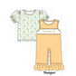 PO101 Green gingham easter carrot monogram embroidery collection