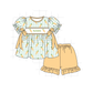 PO101 Green gingham easter carrot monogram embroidery collection