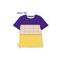 PO101 Purple LSU embroidery gingham collection 2