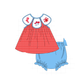 PO101 Blue Mississippi Ole Miss embroidery collection 1