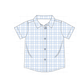PO101 Blue floral bow plaid ruffle collection 1