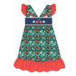 PO101 Green strawberry embroidery collection