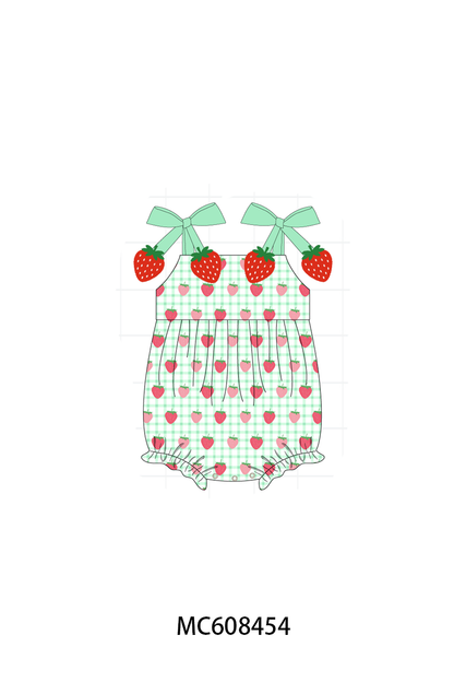 PO101 Green strawberry bow collection