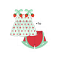 PO101 Green strawberry bow collection