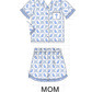 PO101 Blue easter bunny bow embroidery gingham collection