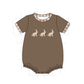PO101 Brown easter cross bunny embroidery collection