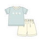PO101 Easter bunny embroidery bow stripe collection