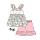 PO101 Easter bunny embroidery bow stripe collection
