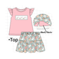 PO101 Easter bunny embroidery bow stripe collection