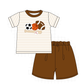 PO101 Brown ball applique stripe collection