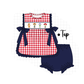 PO101 Navy toy story embroidery gingham collection
