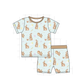 PO101 Blue easter bunny egg print bamboo collection