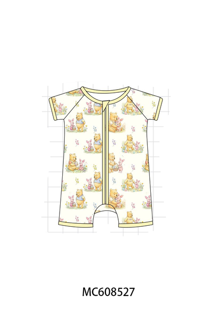 PO101 Yellow winnie bear print bamboo collection