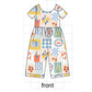 PO101 Mustard beach print bamboo collection