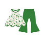 PO101 Green clover print lace collection