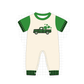 PO101 Pink&green clover rainbow smocked collection
