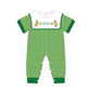 PO101 Green St. Patricks Day puppy clover embroidery plaid collection