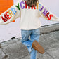 Merry Christmas Chenille Graphic Sweater LT