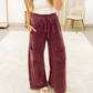 Mineral Wash Raw Hem Pants *MULTIPLE COLORS* LT