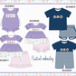 PO101 Navy&purple nautical embroidery collection