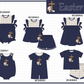 PO101 Navy easter cross egg embroidery gingham collection