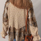 Oatmeal Boho Plaid Shacket LT