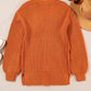 Orange Chunky Cardigan Sweater RTS