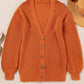 Orange Chunky Cardigan Sweater RTS