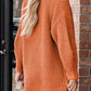 Orange Chunky Cardigan Sweater RTS