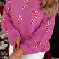 Pink Candy Cane Sweater LT