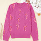 Pink Candy Cane Sweater LT