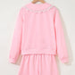 Pink Lace Sweatshirt Set LT