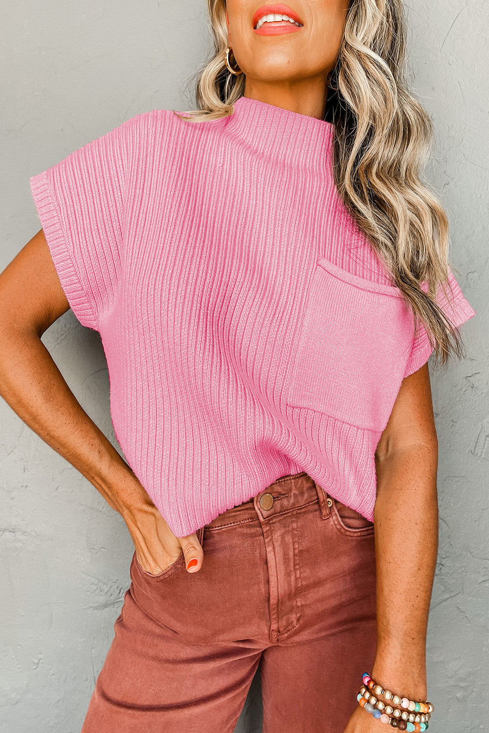 Ribbed Knit Sweater *multiple colors* RTS