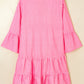 Pink Stripe Flowy Dress LT