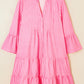 Pink Stripe Flowy Dress LT