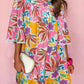 Pink Floral Trimmed Dress LT