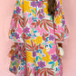 Pink Floral Trimmed Dress LT